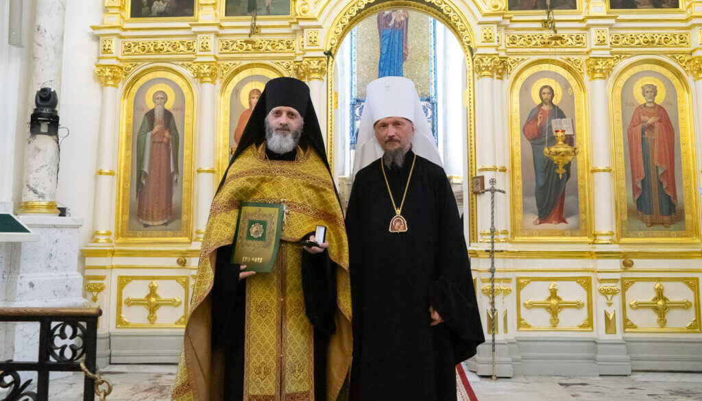 Иеромонах Андрей (Василюк) удостоен ордена преподобной Евфросинии Полоцкой