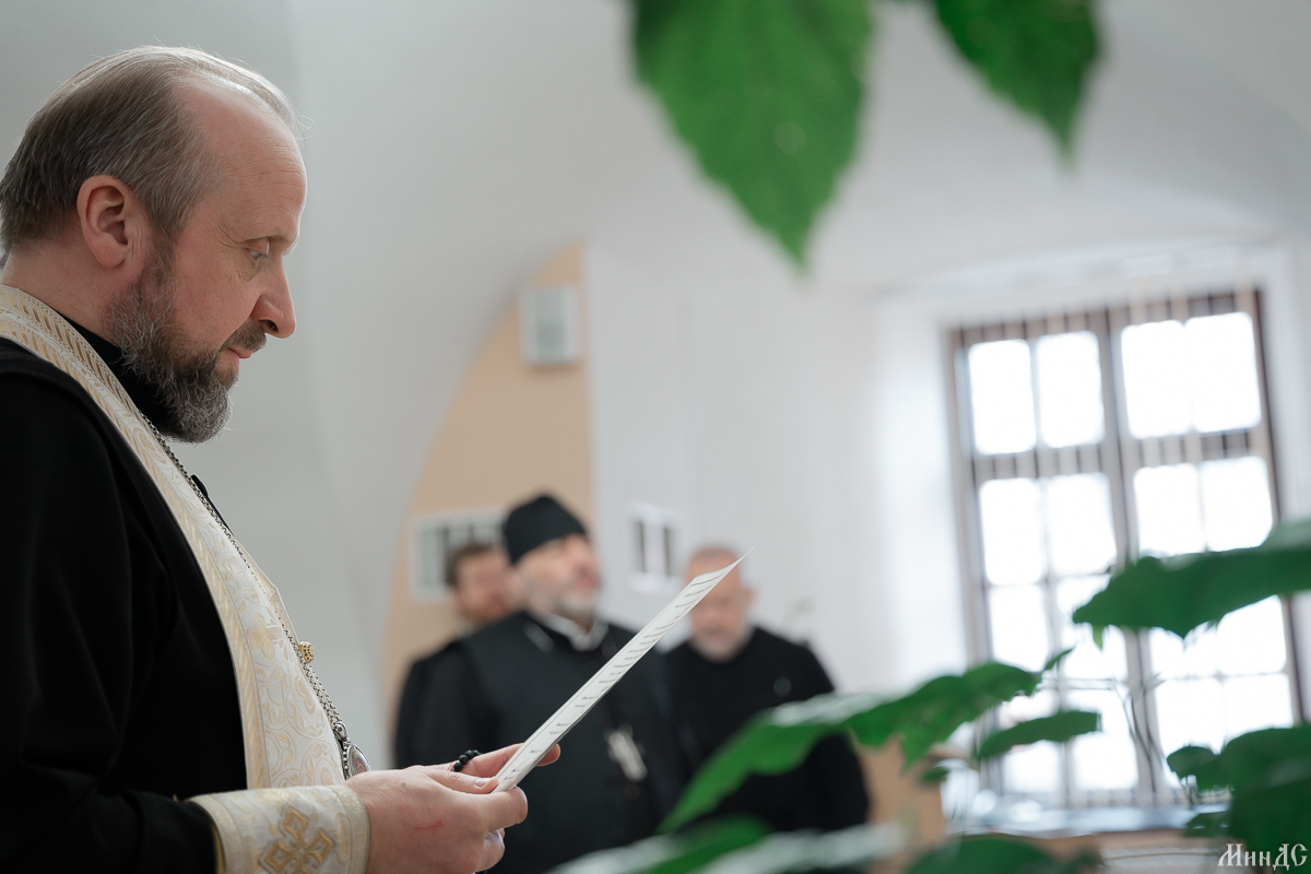 В честь 130-летия со дня рождения архиепископа Ермогена (Голубева) в духовной школе была совершена заупокойная лития