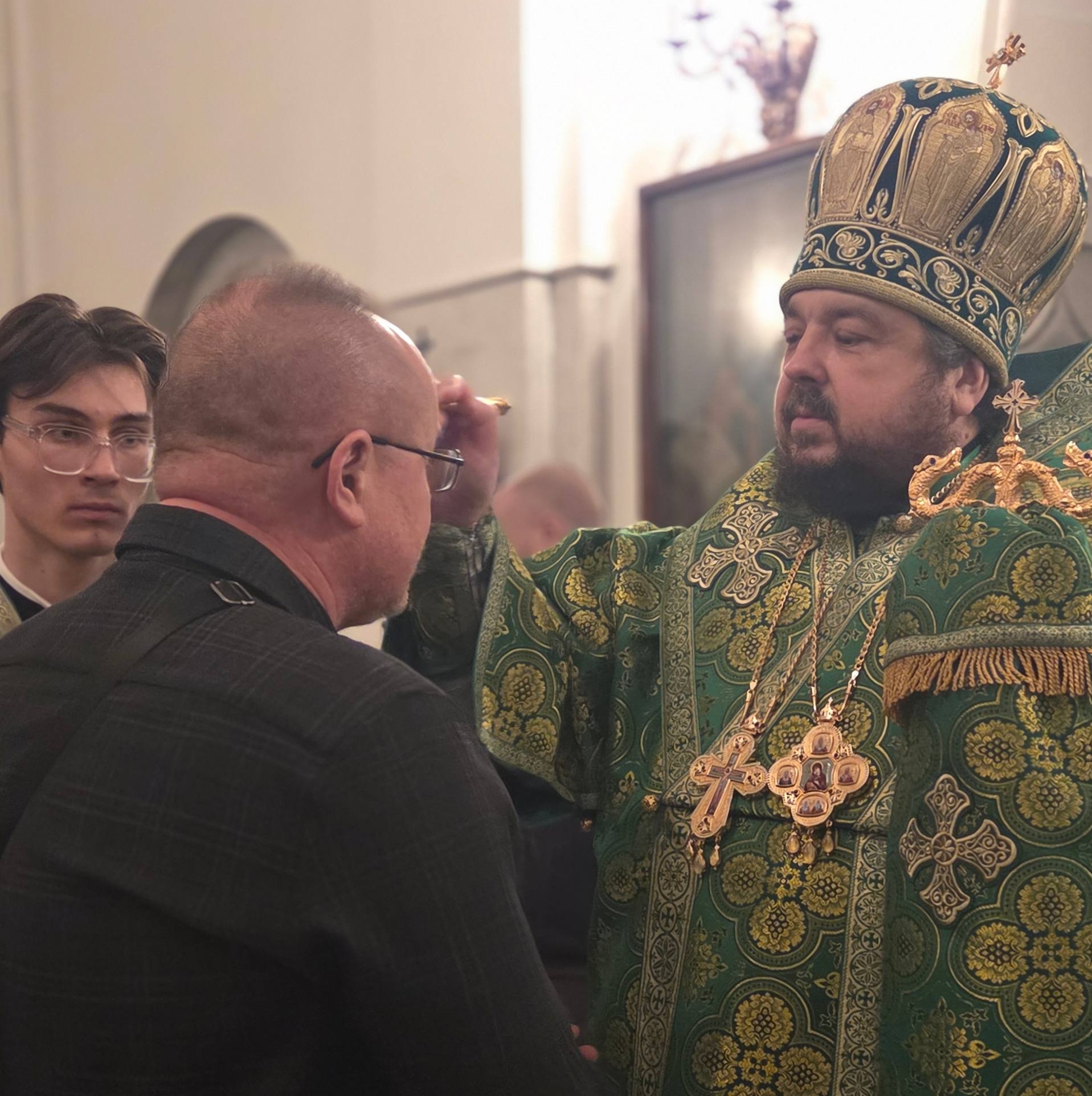 Епископ Авксентий совершил всенощное бдение в храме преподобной Евфросинии Полоцкой в Минске