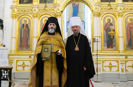 Иеромонах Андрей (Василюк) удостоен ордена преподобной Евфросинии Полоцкой