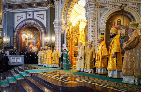 Слово Святейшего Патриарха Кирилла в 17-ю годовщину интронизации после Литургии в Храме Христа Спасителя