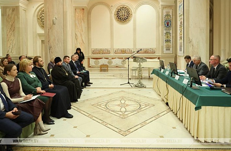 В Храме-памятнике в честь Всех Святых города Минска прошло заседание коллегии аппарата Уполномоченного по делам религий и национальностей